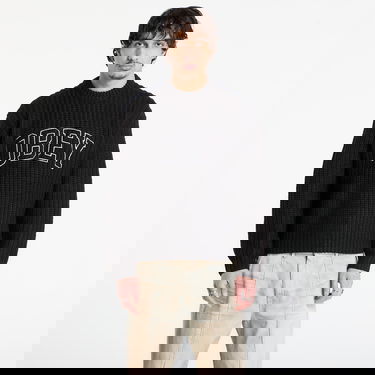 Sveter OBEY Collegiate Ribbed Knit Sweater Čierna | 151000110-BKM, 0