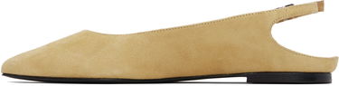 Starostlivosť o obuv BY FAR BY FAR Koyna Kid Suede Leather Ballerina Flats Žltá | MWFFC026KL007BG039PL, 2