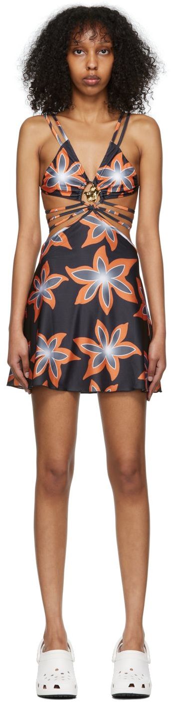 Sukňa Chopova Lowena Exclusive Floral Print Cutout Mini Dress Rôznofarebný | 9122, 0