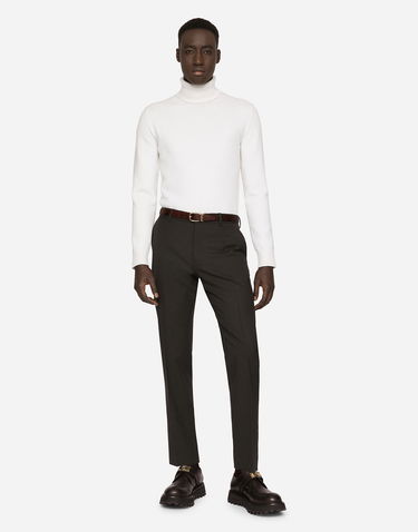 Sveter Dolce & Gabbana Dolce & Gabbana Virgin Wool Turtleneck Sweater Biela | GXB00TJAVZQW0001, 1