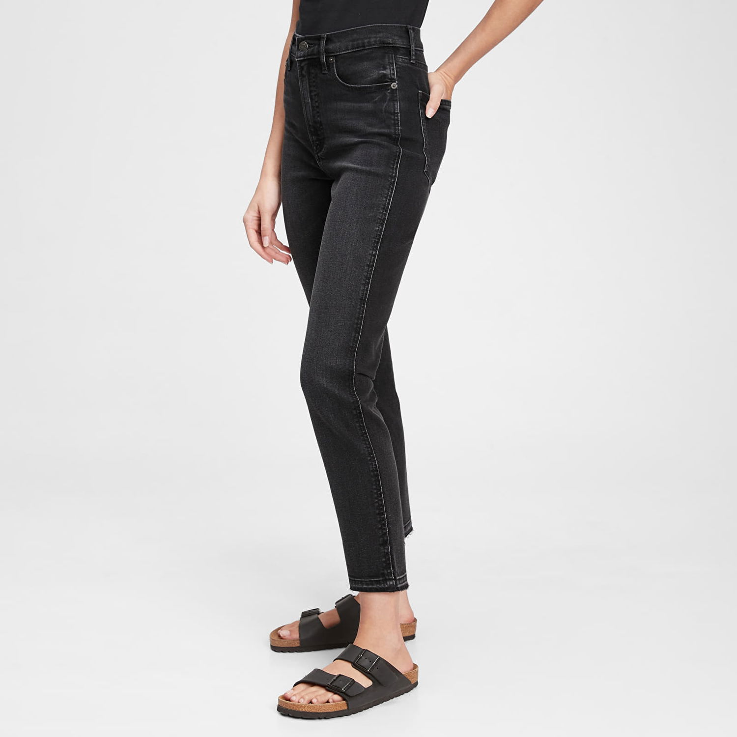 Džínsy GAP Denim Pants Vintage Slim - High Rise Washed Black Čierna | 660492-00, 0