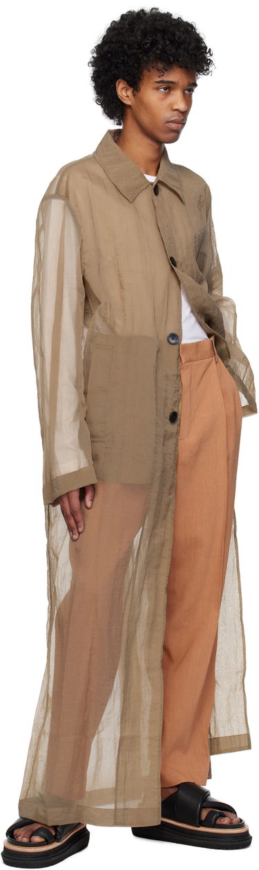 Pláštenka Dries Van Noten Dries Van Noten Loose Fit Mac Coat Hnedá | 251-020213-1329, 3