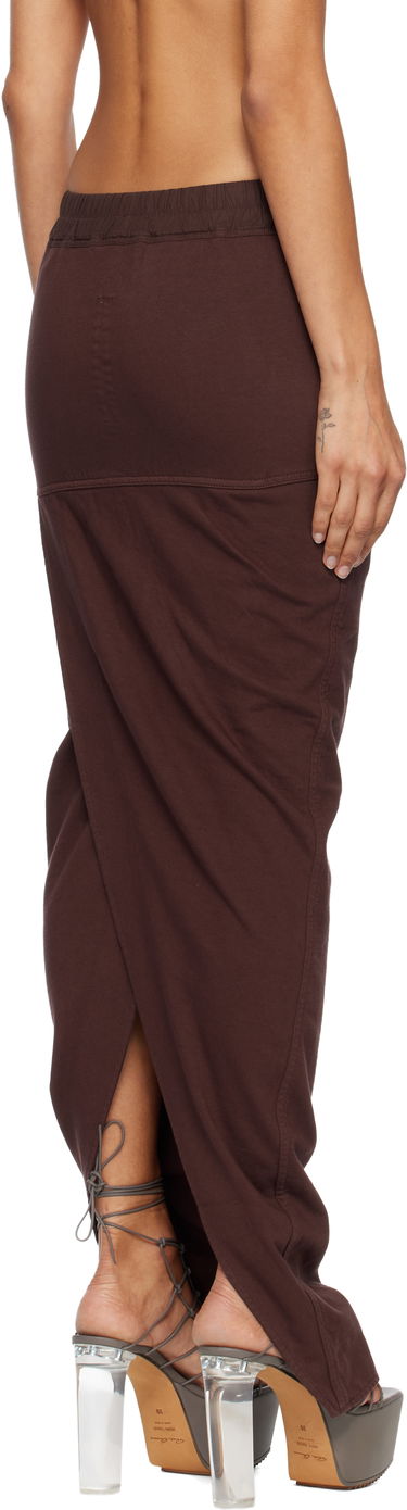 Sukňa Rick Owens Concordians Pull On Pillar Maxi Skirt Hnedá | DS02E7332 RIG, 2