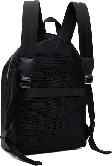 Batoh BOSS BOSS Leather Backpack Čierna | 50548273, 2