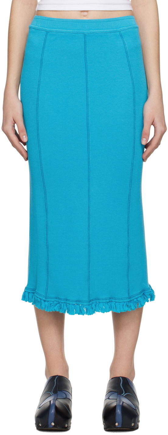 Sukňa Acne Studios Tassel Maxi Skirt Modrá | AF0322-, 0