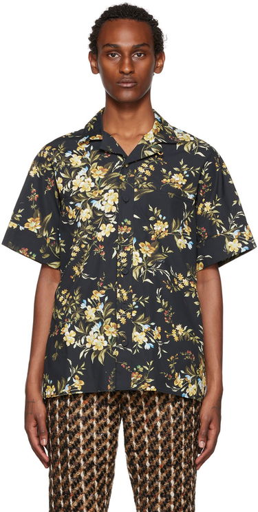Košeľa Erdem Floral Print Short Sleeve Shirt Zelené | MF22_503MKOLP PHILIP SHIRT, 0