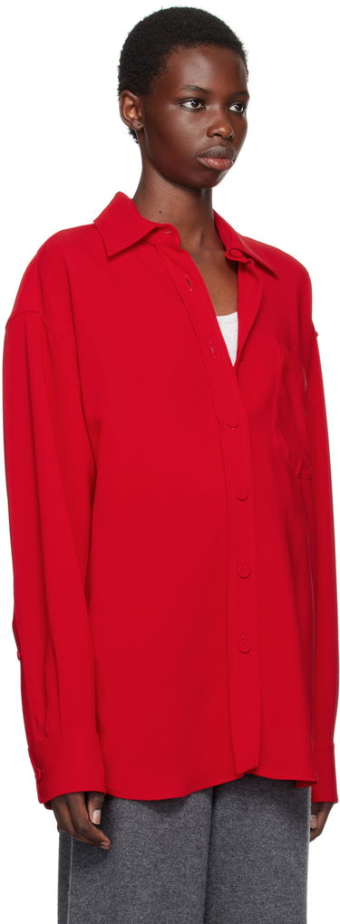 Košeľa Stella McCartney Stella McCartney Iconic Oversized Shirt Červená | 6200443DU300, 1