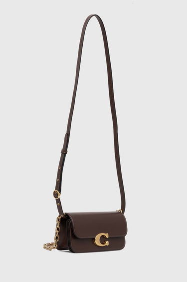 Taška cez rameno Coach Leather Shoulder Bag Čierna | CP120, 1