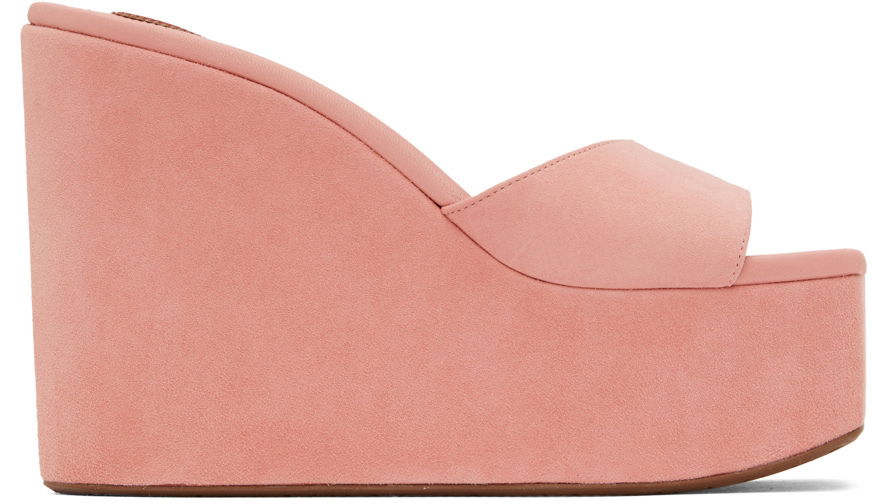 Oblečenie Alaïa ALAÏA Platform Wedge Mules Ružová | AA3M051C0C05, 0