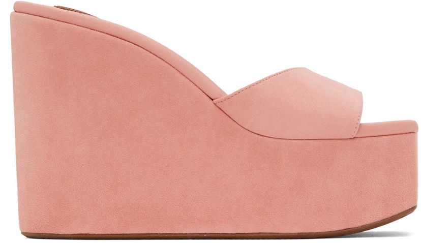 Oblečenie Alaïa ALAÏA Platform Wedge Mules Ružová | AA3M051C0C05