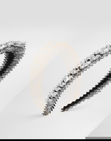 Doplnky Dolce & Gabbana Floral Jacquard Embroidered Headband with Crystal Embellishment Metalická | FY367ZGDDDMS8400, 0