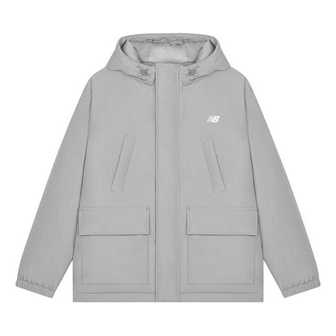 Vetrovka New Balance Sports Casual Hooded Jacket Šedá | AMJ33321-TAG