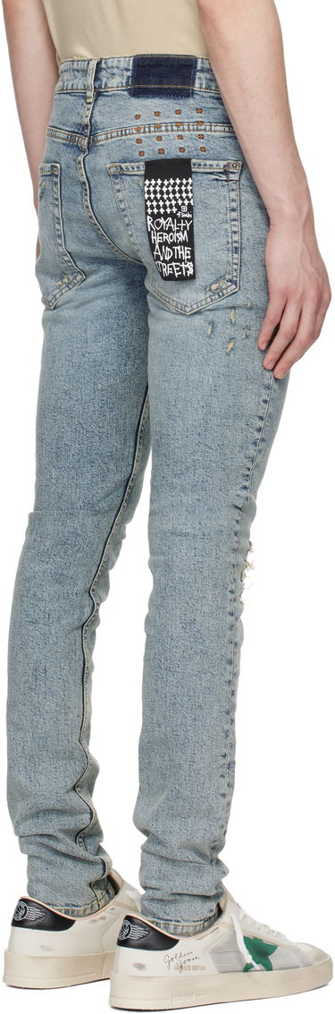 Džínsy Ksubi Ksubi Van Winkle Distressed Slim Jeans Modrá | MSP25DJ017, 2