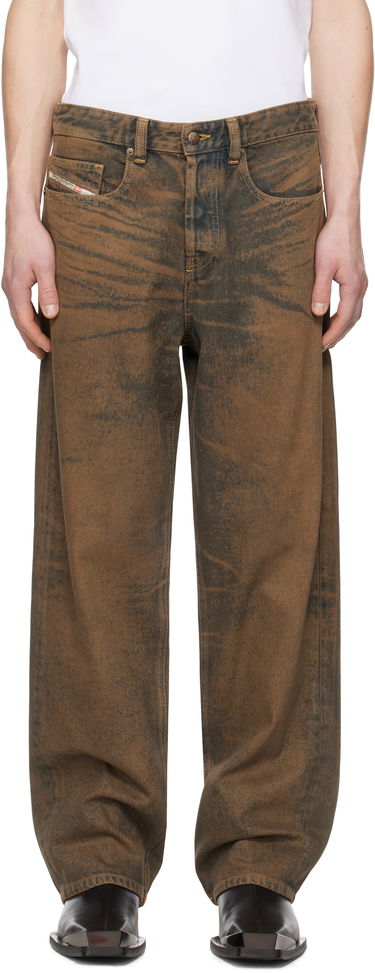 Džínsy Diesel Diesel 2001 D-Macro Relaxed Fit Jeans Hnedá | A17217-09K82-01, 0