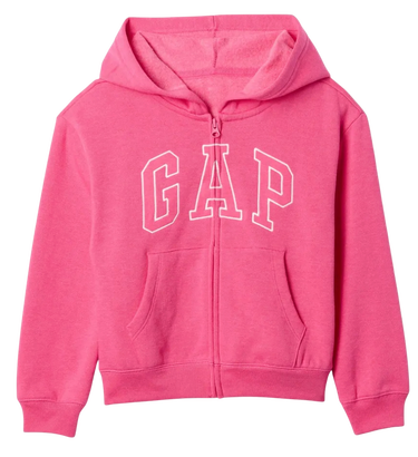 Mikina GAP Full-Zip Logo Hoodie Ružová | 590786-01, 0