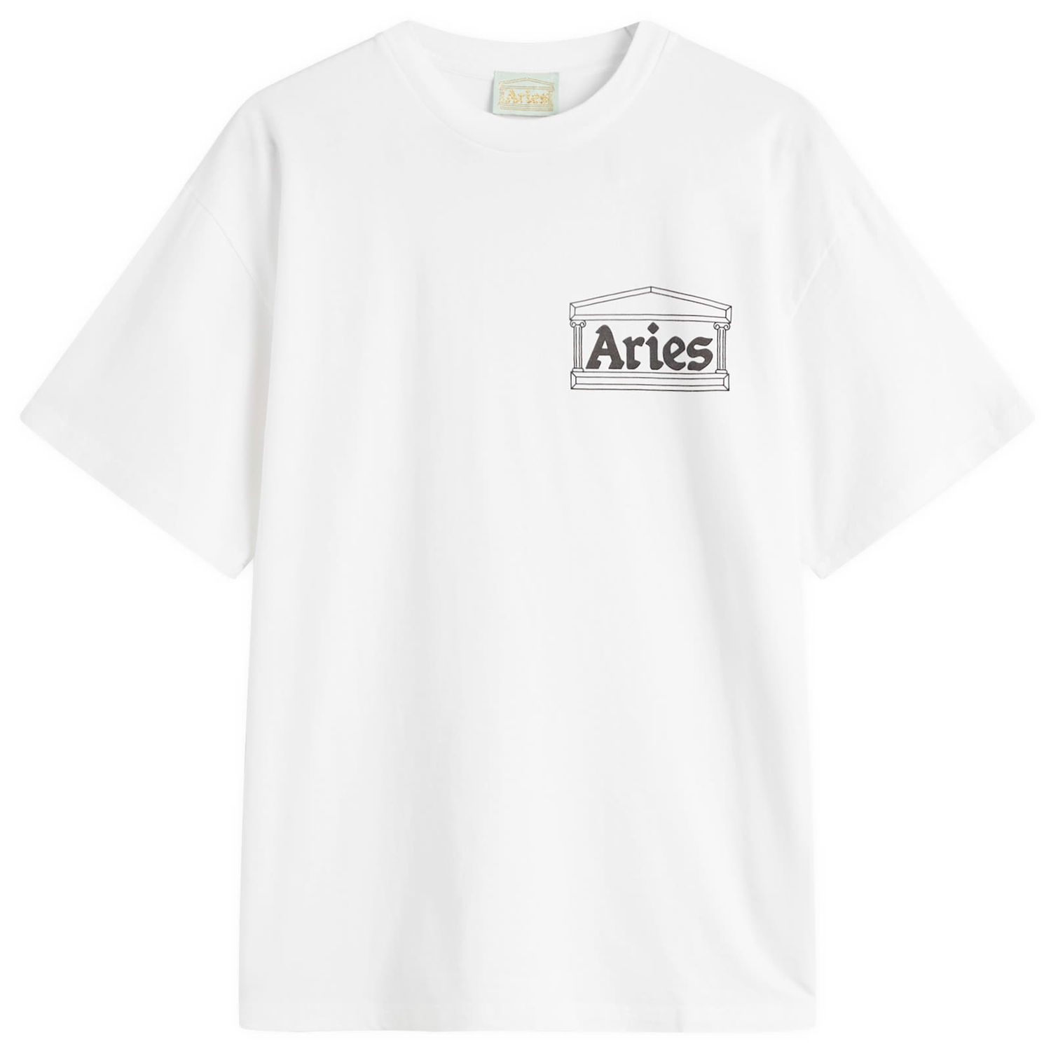 Tričko Aries Aries Temple T-Shirt, Size Large Biela | AR60000-WHT, 1