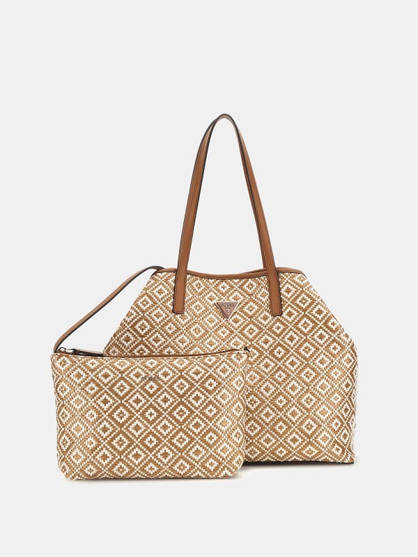 Kabelka GUESS Vikky Raffia Shopper Béžová | HWWR9318290, 0