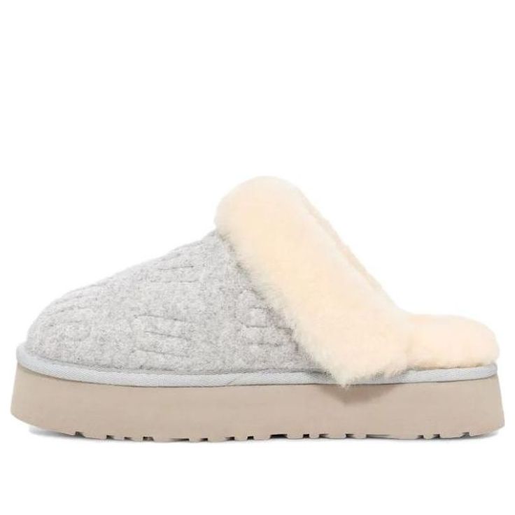 Tenisky a topánky UGG Disquette Felted Slippers Šedá | 1143986-GREY