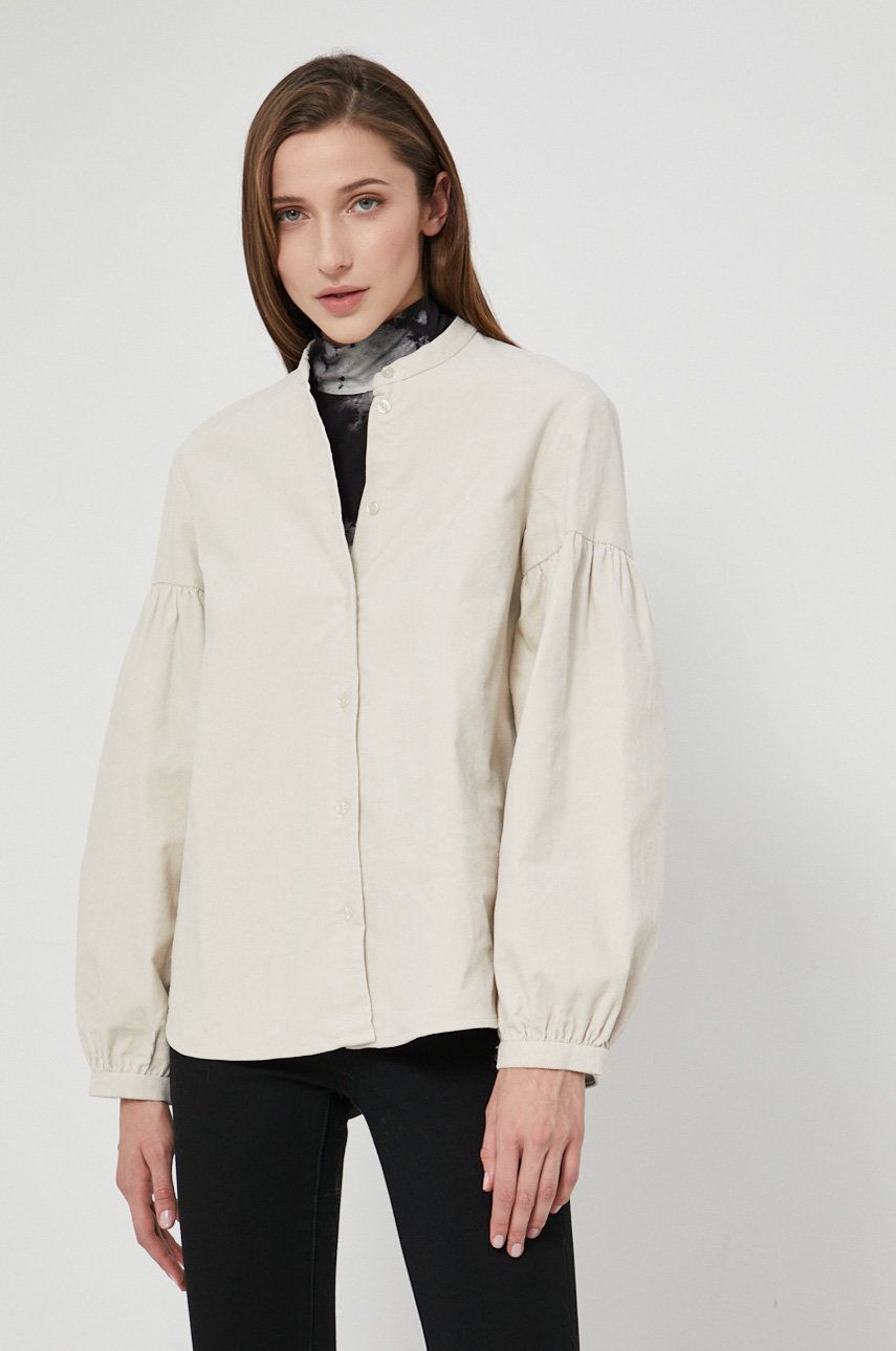 Košeľa Samsoe Samsoe Emmarie Shirt Béžová | F21400109, 0