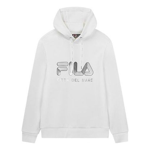 Mikina FILA Logo Athleisure Pullover Hoodie Biela | F11M018219F-WT