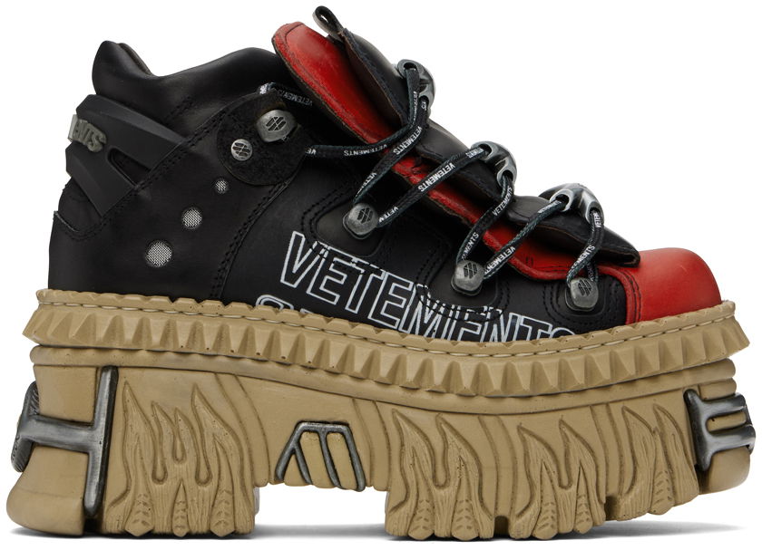 Tenisky a topánky VETEMENTS New Rock Edition Platform Sneakers Červená | UA65SN100L, 0