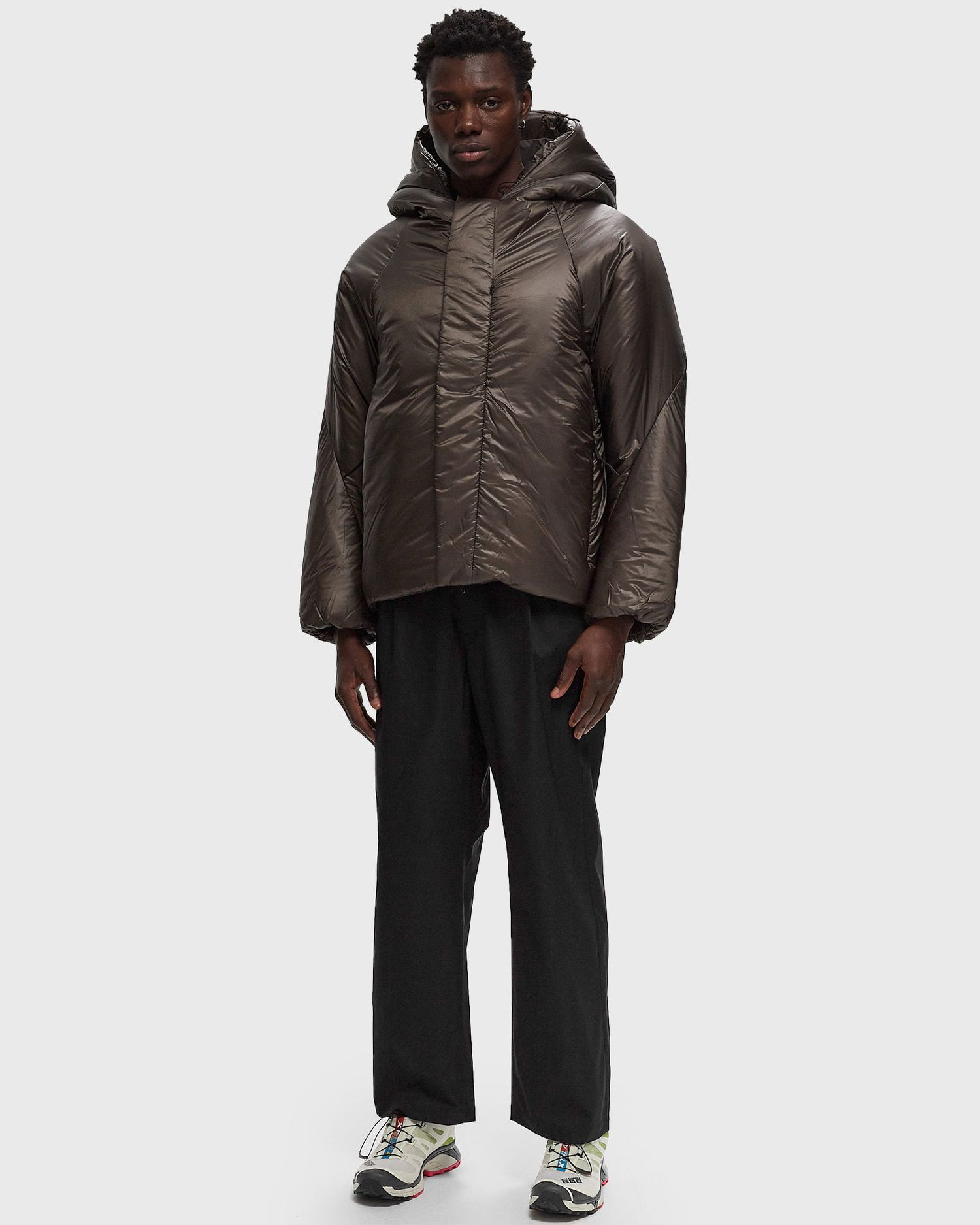 Prešívaná bunda Goldwin Cloud Helicoid Parka Hnedá | GZ24302-JB, 1