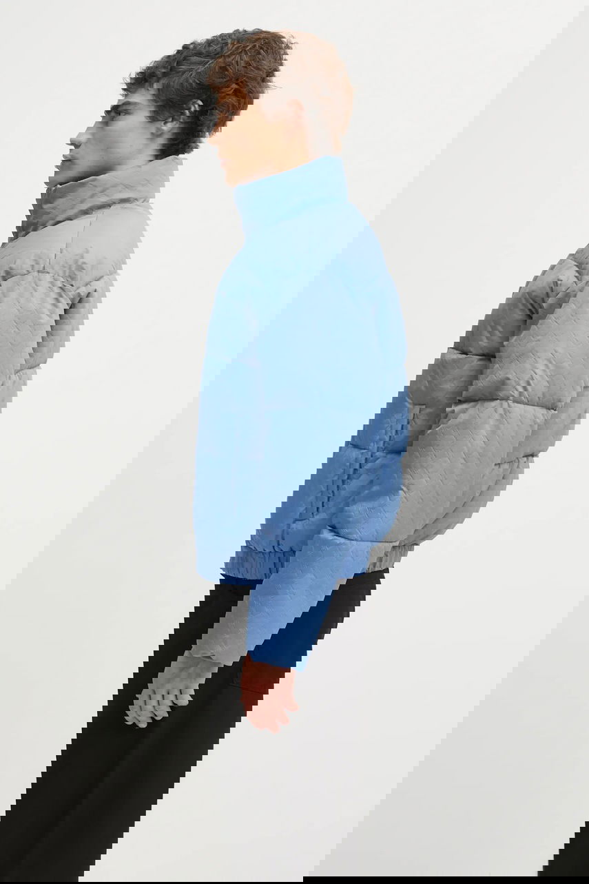 Prešívaná bunda DAILY PAPER Renako Monogram Puffer Winter Oversize Jacket Modrá | 2521063, 1