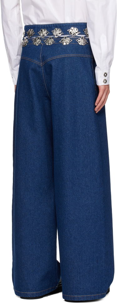 Džínsy Chopova Lowena Chopova Lowena Carabiner Wide Leg Jeans Modrá | 4063, 2