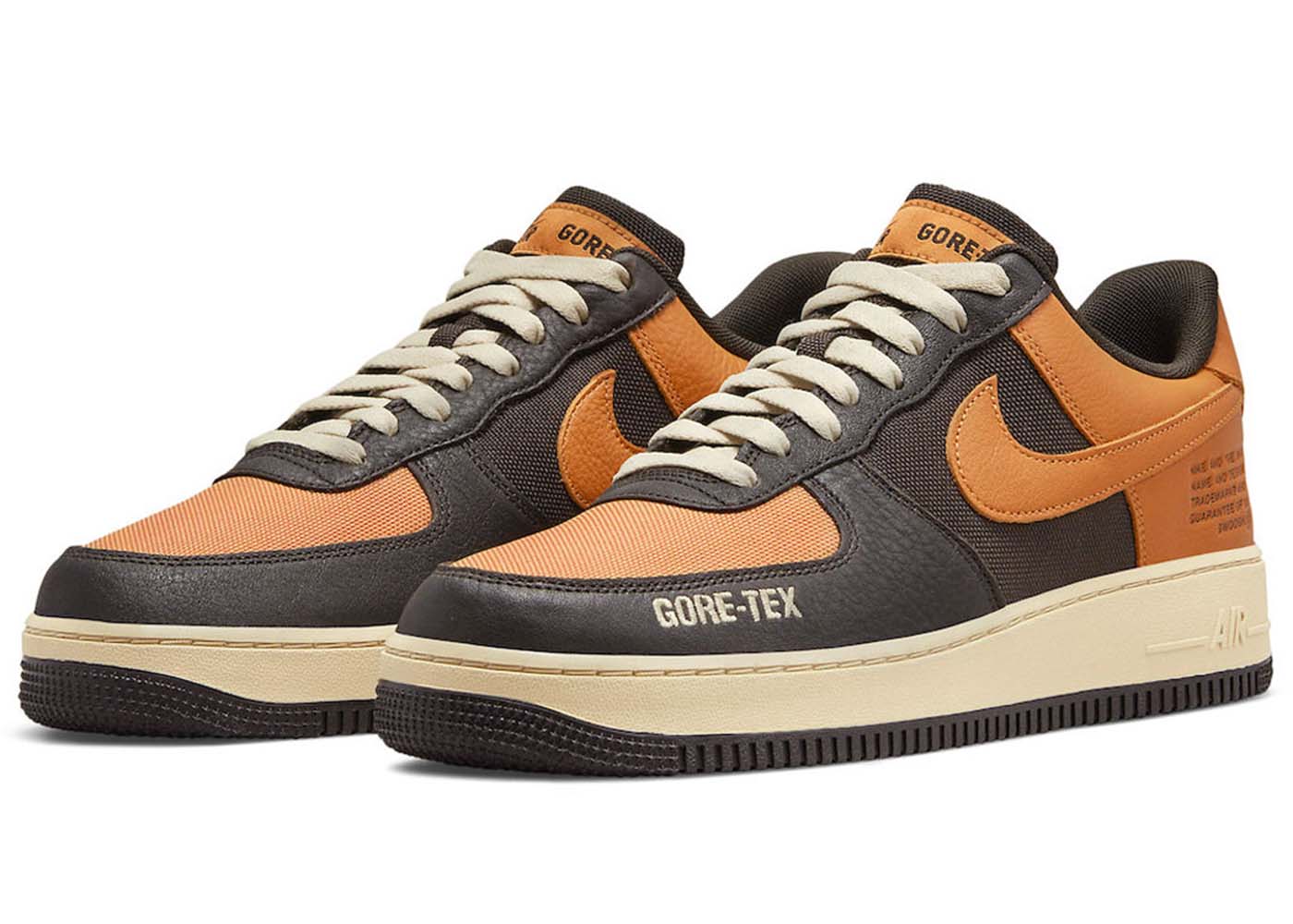 Tenisky a topánky Nike Air Force 1 Low Gore-Tex Brown Orange Oranžová | DO2760-220, 0