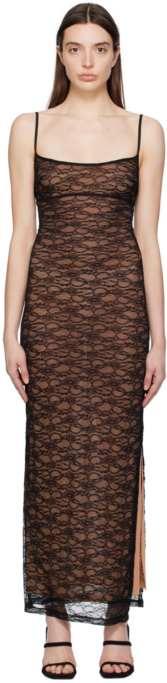 Šaty Miaou Miaou Thais Lace Maxi Dress Čierna | 5019SLBLK, 0