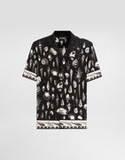 Dolce & Gabbana Shell-Print Crepe Marocaine Hawaii Shirt