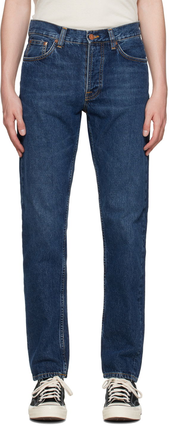 Džínsy Nudie Jeans Steady Eddie II Jeans Modrá | 113858, 0
