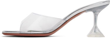 Starostlivosť o obuv Amina Muaddi Amina Muaddi Lupita Glass Slipper 70 Heeled Sandals Metalická | LUPITA GLASS SLIPPER 70 PVC, 2