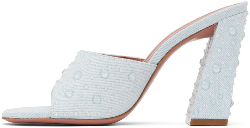 Amina Muaddi Brigitte Crystal Heeled Sandals