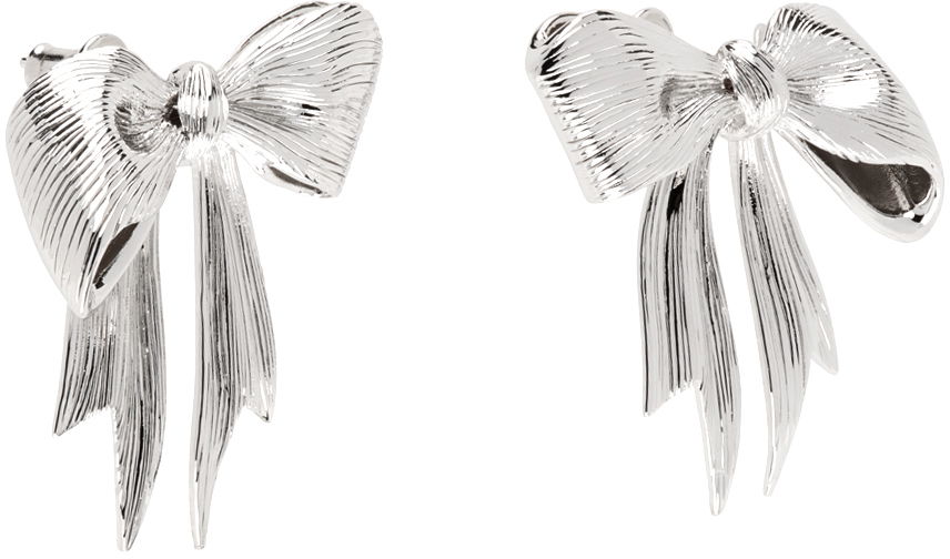 Náušnice SHUSHU/TONG YVMIN Edition Stringy Bowknot Earrings Metalická | 24822SLV00DLR, 1