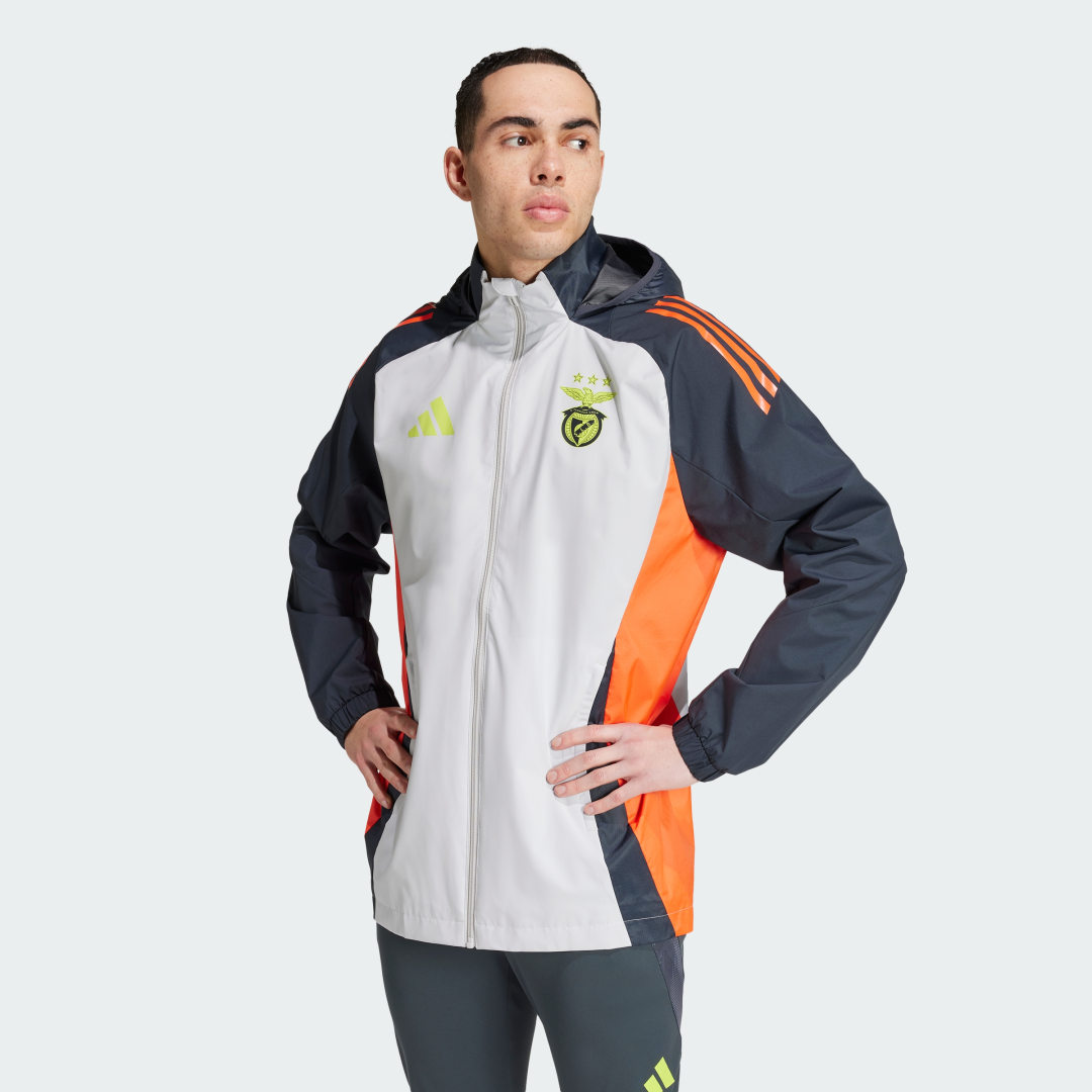 Bunda adidas Performance Benfica Tiro All-Weather Jacket Biela | IT3516, 0