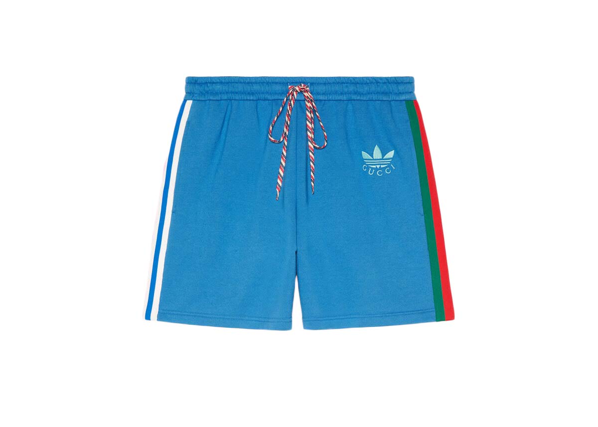 Šortky Gucci adidas x Cotton Jersey Shorts Blue Modrá | 705626 XJEML 4747, 0