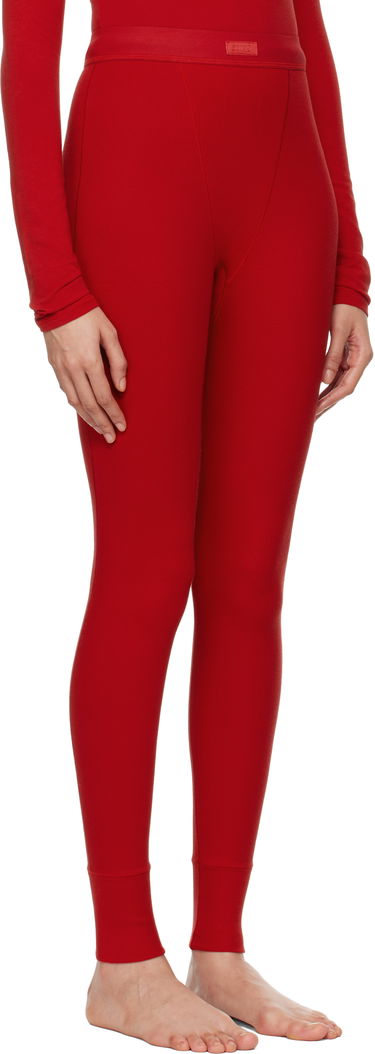 Ponožky SKIMS Rib Leggings Červená | AP-LEG-0039, 1