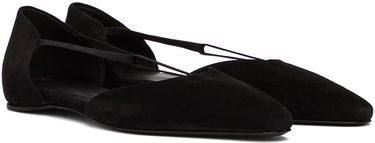 Tenisky a topánky TOTEME Totême Suede T-Strap Ballerina Flats Čierna | 234-WLGSE082-LE0012, 3