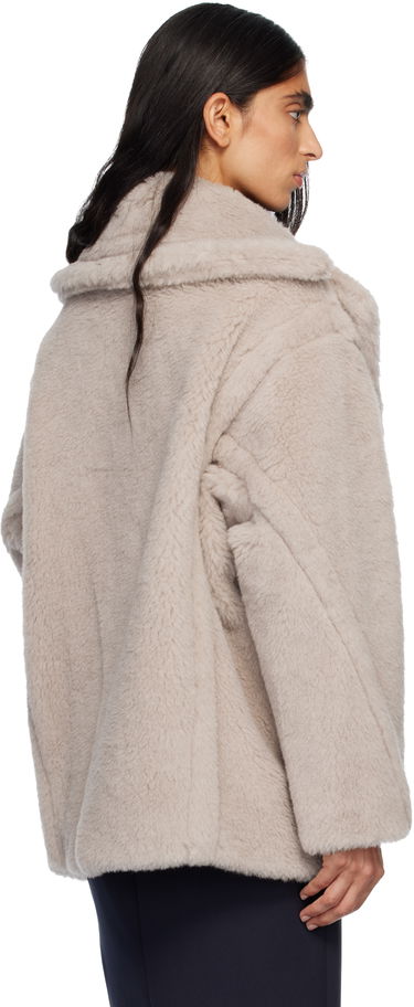 Kabáty Max Mara Olga Plush Double-Breasted Coat Béžová | 2521086032600, 2