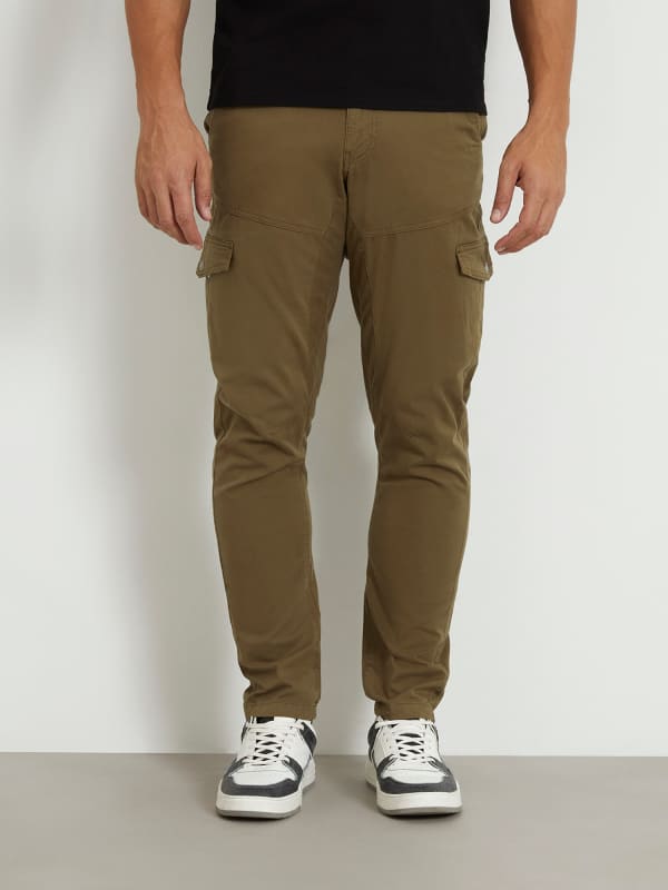 Cargo nohavice GUESS Mid Rise Cargo Pant Hnedá | M4RB58WFYSA, 0