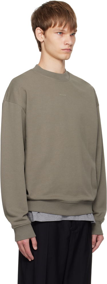 Sveter BOSS Cotton-Terry Logo Sweater Čierna | 50525892, 1