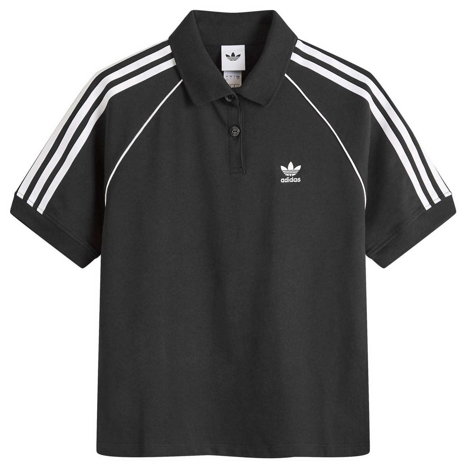 Polo tričko adidas Originals Women's SST Adicolor Short Sleeve Polo Shirt, Size X-Small Čierna | JX7802, 1
