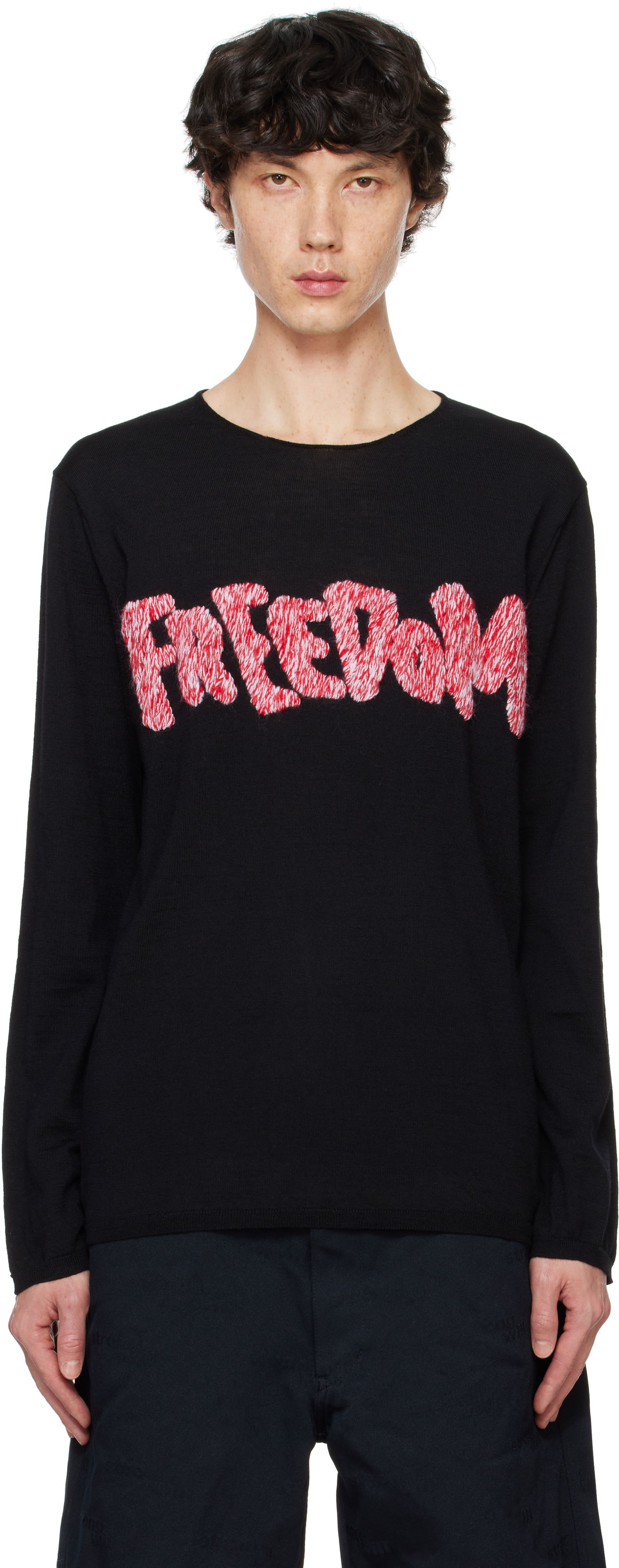 Sveter Comme des Garçons Black 'Freedom' Sweater Čierna | FN-N001-051, 0