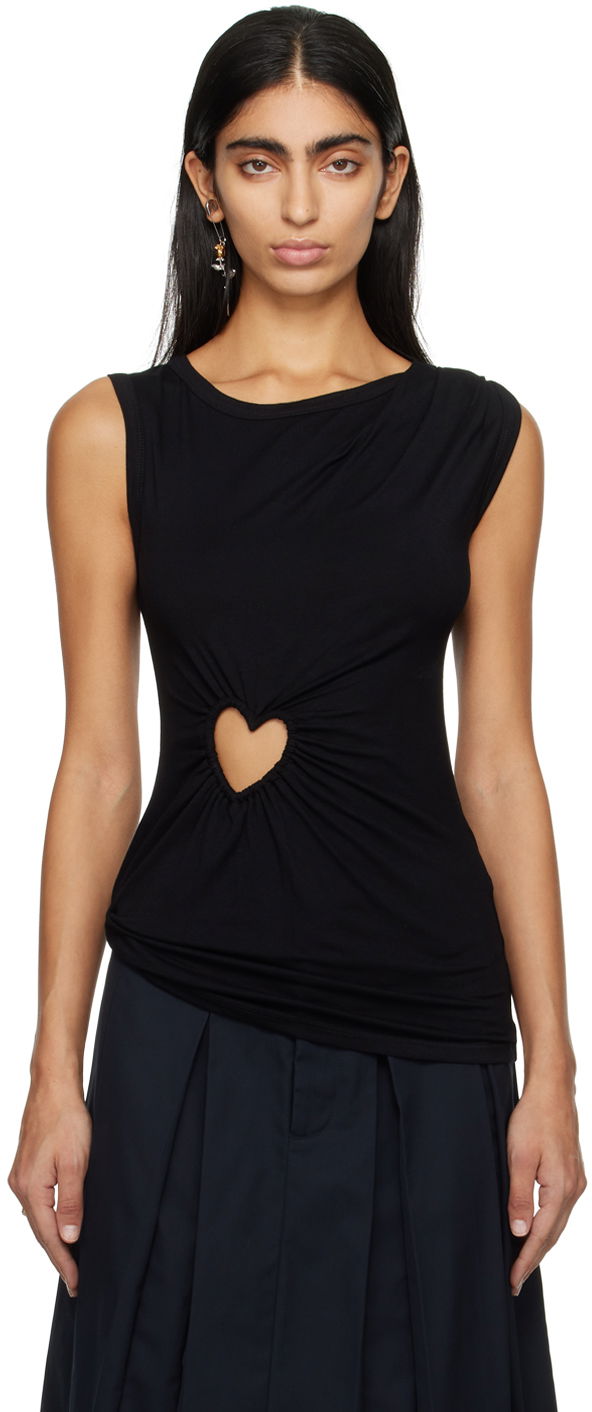 Tielko Ambush Heart Shape Tank Top Čierna | BWAG003S24JER0011000