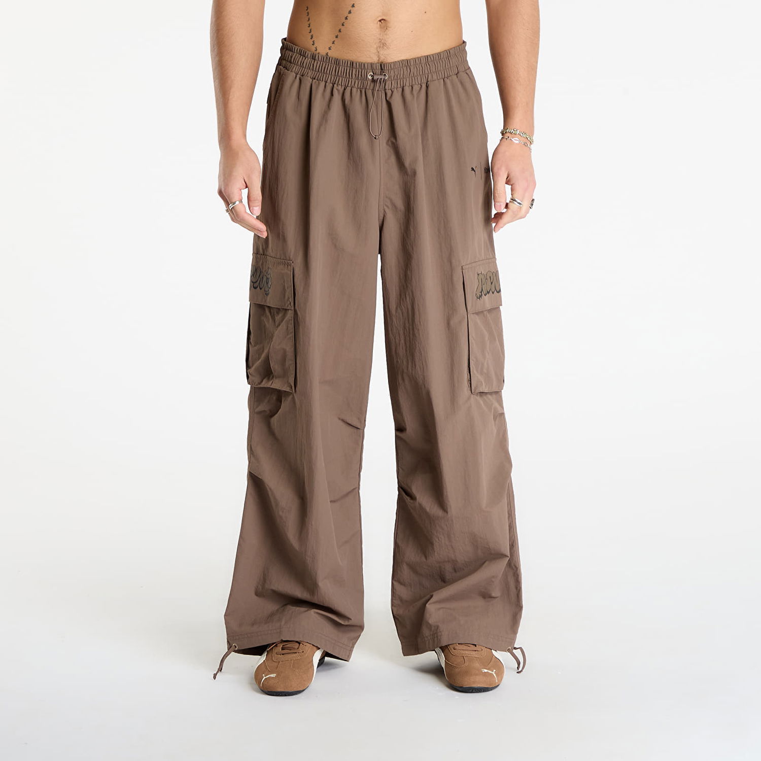Cargo nohavice Puma Puma x RIPNDIP Extreme Cargo Pants Hnedá | 63241741, 0