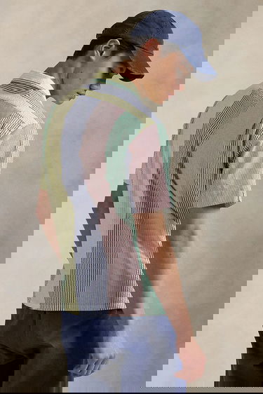 Košeľa Polo by Ralph Lauren Seersucker Patchwork Stripe Camp Collar Sport Shirt Regular Fit Rôznofarebný | 710964421, 1