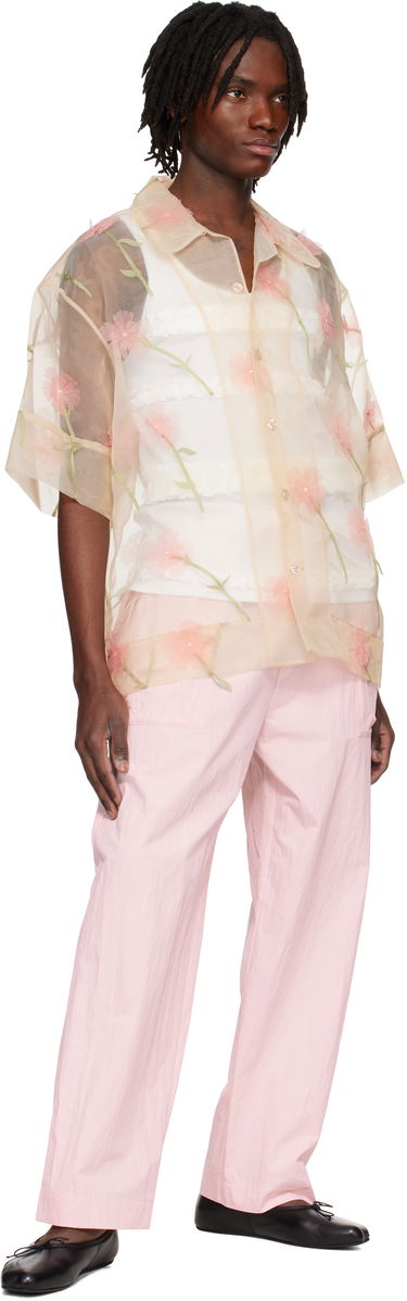 Košeľa Simone Rocha Simone Rocha Carnation Organza Boxy Shirt Béžová | 5332 1245, 3