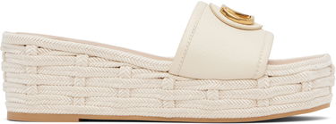 Starostlivosť o obuv Valentino Valentino Garavani VLogo Signature Espadrille Wedge Sandals Béžová | 6W0S0LY8DTW, 0