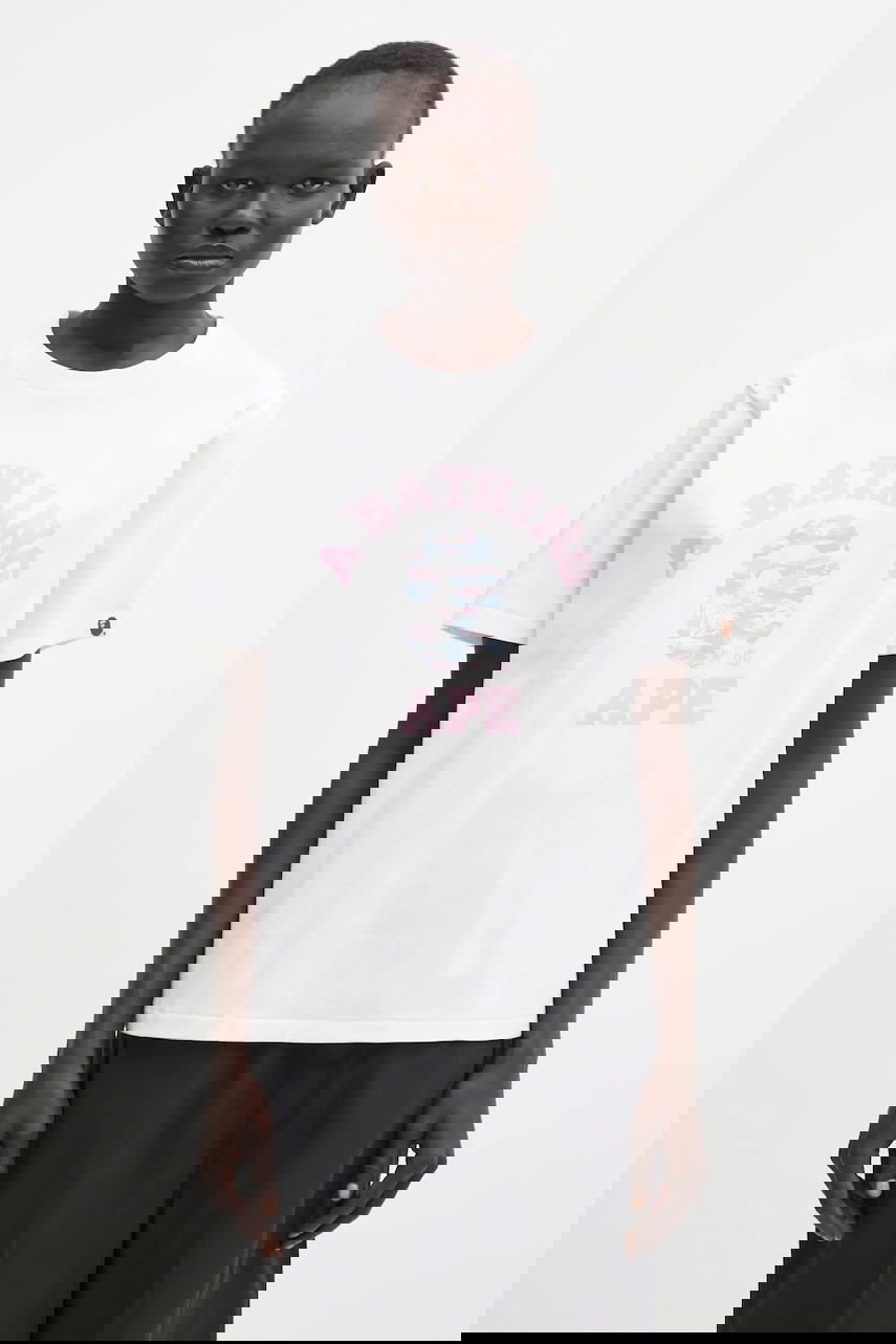 Tričko BAPE Palm Tree Camo T-Shirt Biela | 001TEL302025L, 0